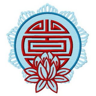 Lotus 2 embroidery design - Embroidery Design