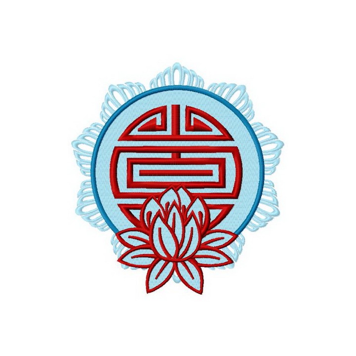 Lotus 2 embroidery design - Embroidery Design