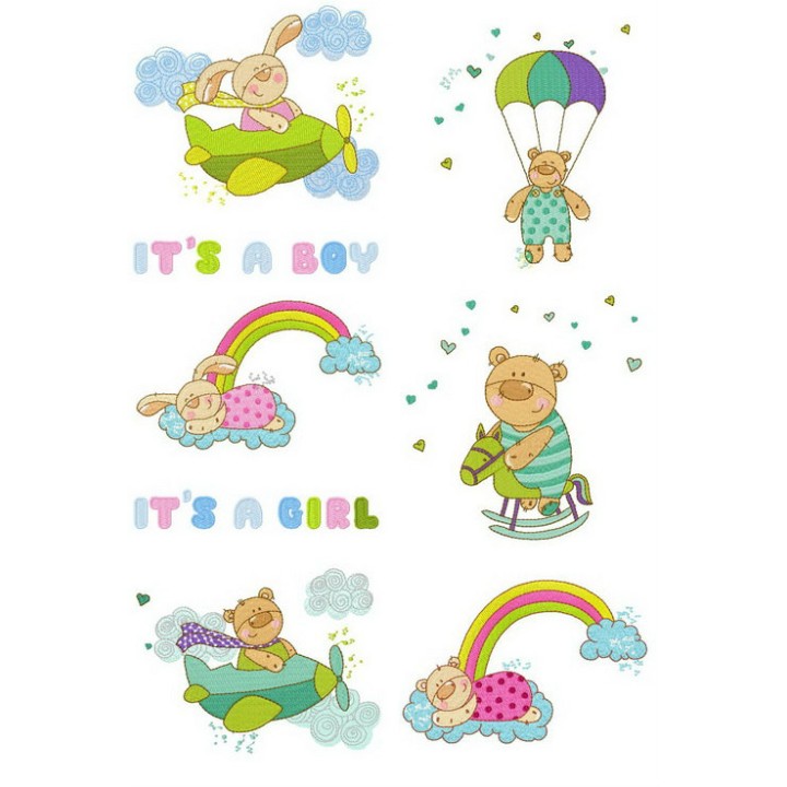 Newborn set  embroidery design - Embroidery Design