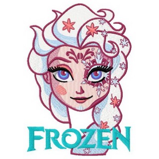 Strange Elsa 6 embroidery design - Embroidery Design