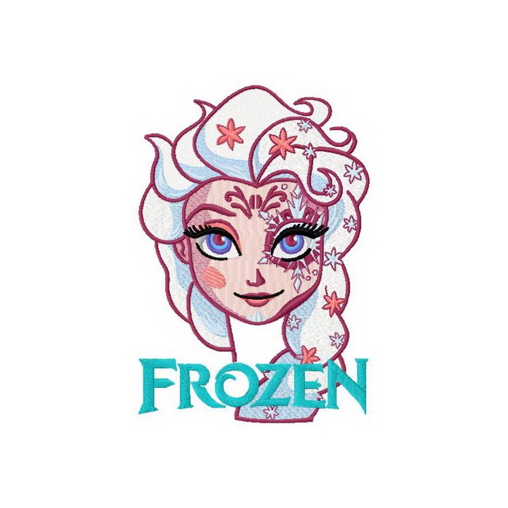 Strange Elsa 6 embroidery design - Embroidery Design