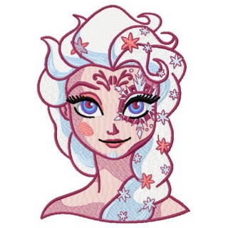 Strange Elsa 5 embroidery design - Embroidery Design