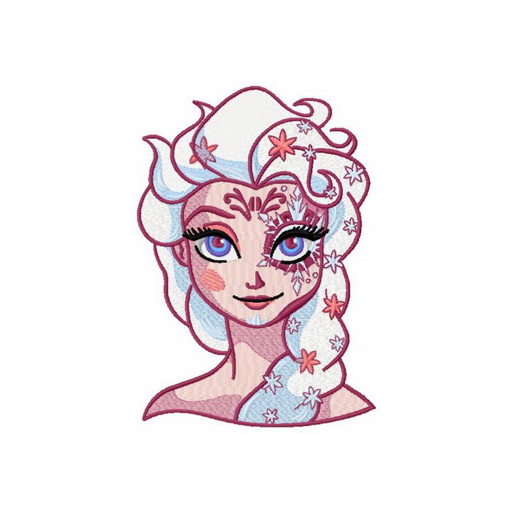 Strange Elsa 5 embroidery design - Embroidery Design