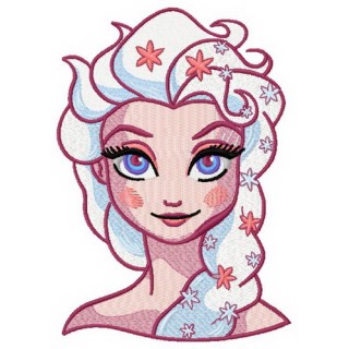 Strange Elsa 4 embroidery design - Embroidery Design