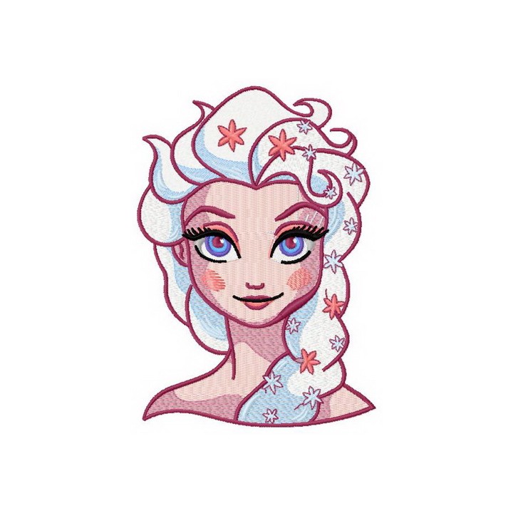Strange Elsa 4 embroidery design - Embroidery Design