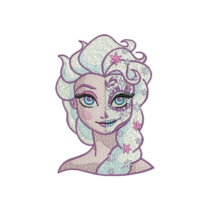 Strange Elsa 2 embroidery design - Embroidery Design