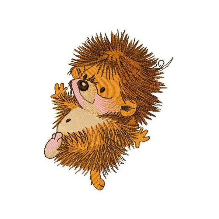 Small hedgehog 3 embroidery design - Embroidery Design