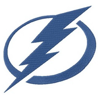Tampa Bay Lightning logo 2 embroidery design - Embroidery Design