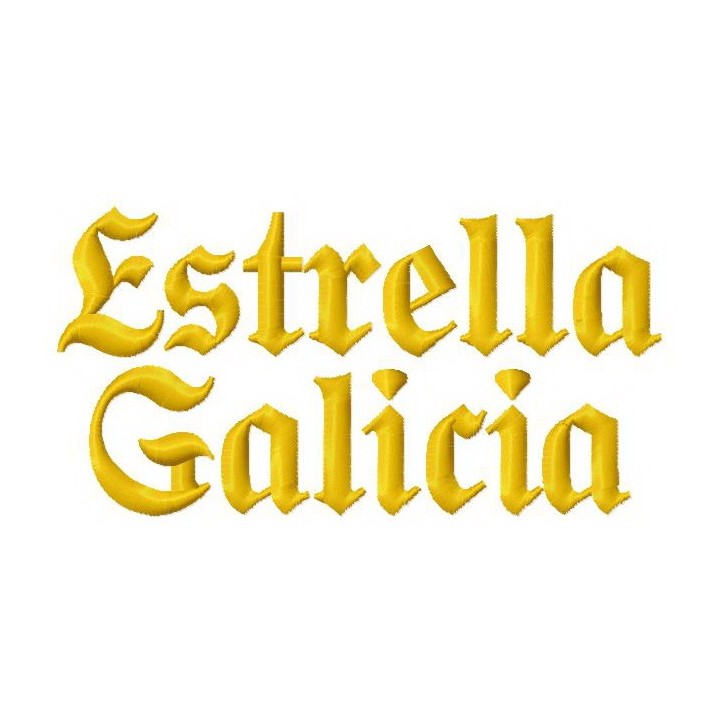 Estrella Galicia 4 embroidery design - Embroidery Design