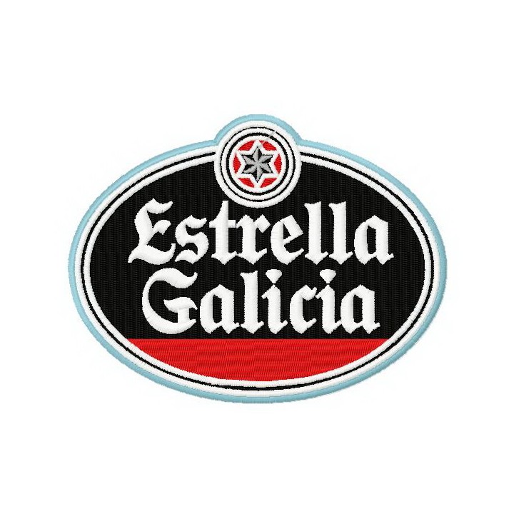 Estrella Galicia 2 embroidery design - Embroidery Design