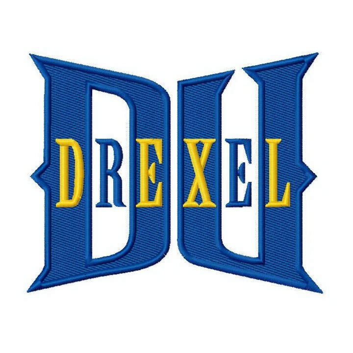 Drexel Dragons logo 3 embroidery design - Embroidery Design