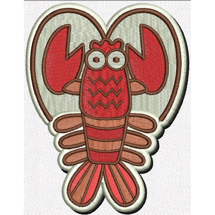 Lobster embroidery design - Embroidery Design