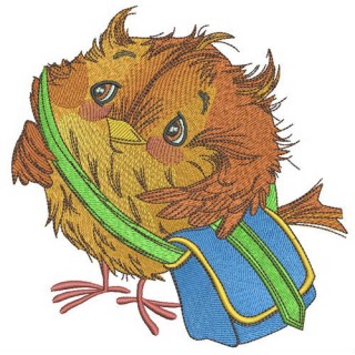 Sparrow the postman embroidery design - Embroidery Design