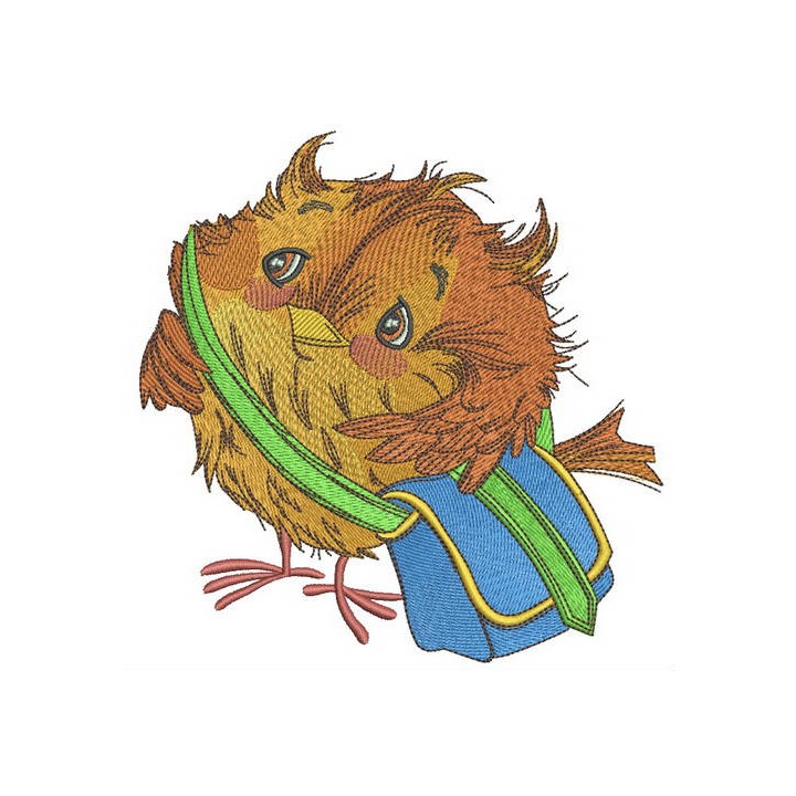 Sparrow the postman embroidery design - Embroidery Design