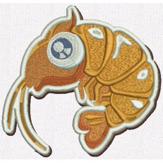 Shrimp embroidery design - Embroidery Design