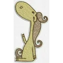 Embroidery design of a horse gazing at the stars, perfect for adding charm to your fabric projects.