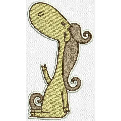 Embroidery design of a horse gazing at the stars, perfect for adding charm to your fabric projects.