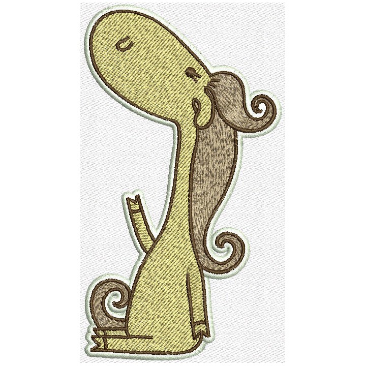 Horse watching stars embroidery design - Embroidery Design