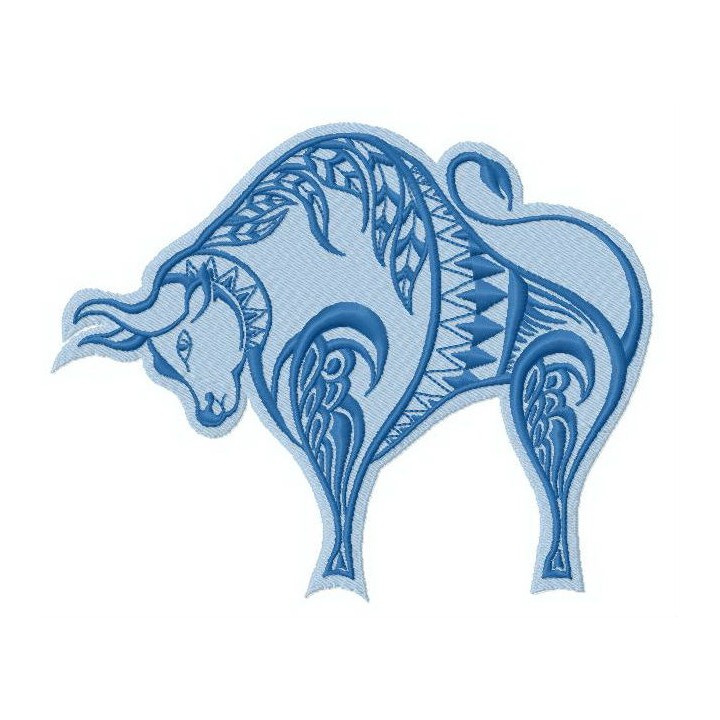 Bull embroidery design - Embroidery Design