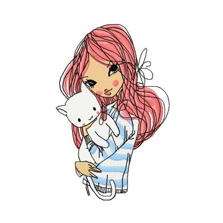 Lovely pet 2 embroidery design - Embroidery Design