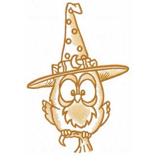 Witchy Owl Delight embroidery design - Embroidery Design