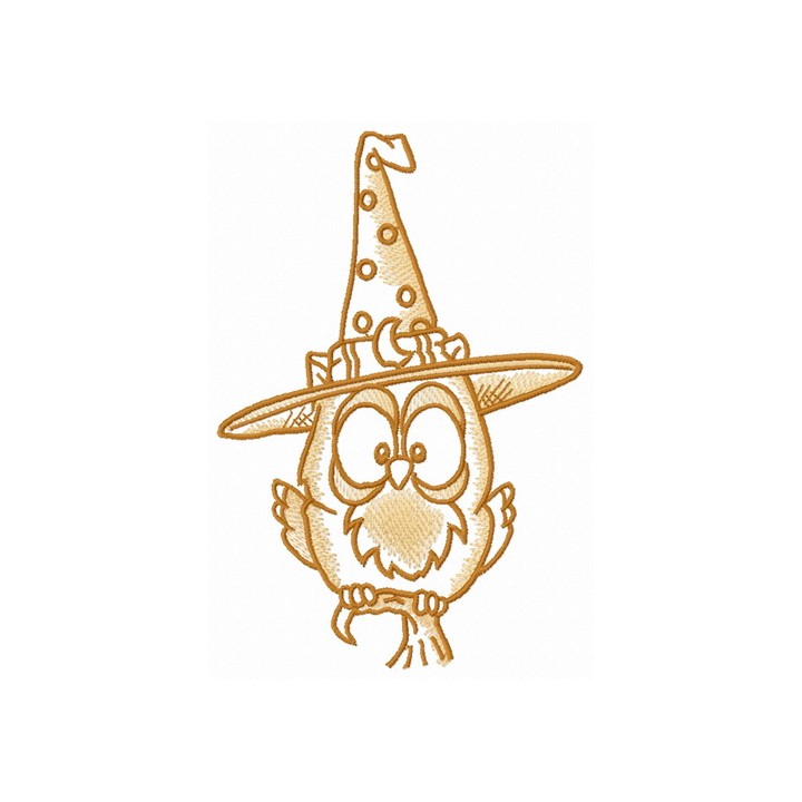 Witchy Owl Delight embroidery design - Embroidery Design