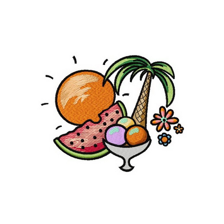 Paradise 2 embroidery design - Embroidery Design