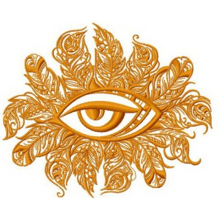 Tribal eye 2 embroidery design - Embroidery Design