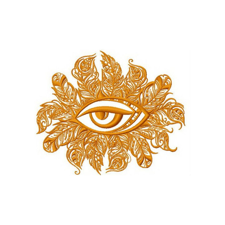 Tribal eye 2 embroidery design - Embroidery Design