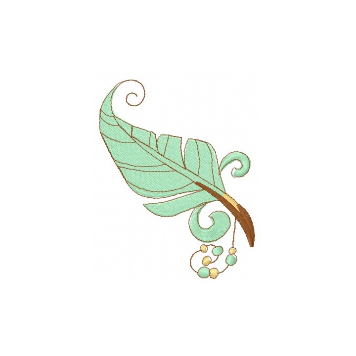 Feather 25 embroidery design - Embroidery Design