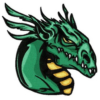 Valley dragon embroidery design - Embroidery Design