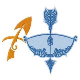 Zodiac sign Sagittarius 4 embroidery design - Embroidery Design