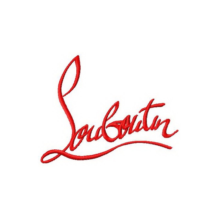 Christian Louboutin logo embroidery design - Embroidery Design