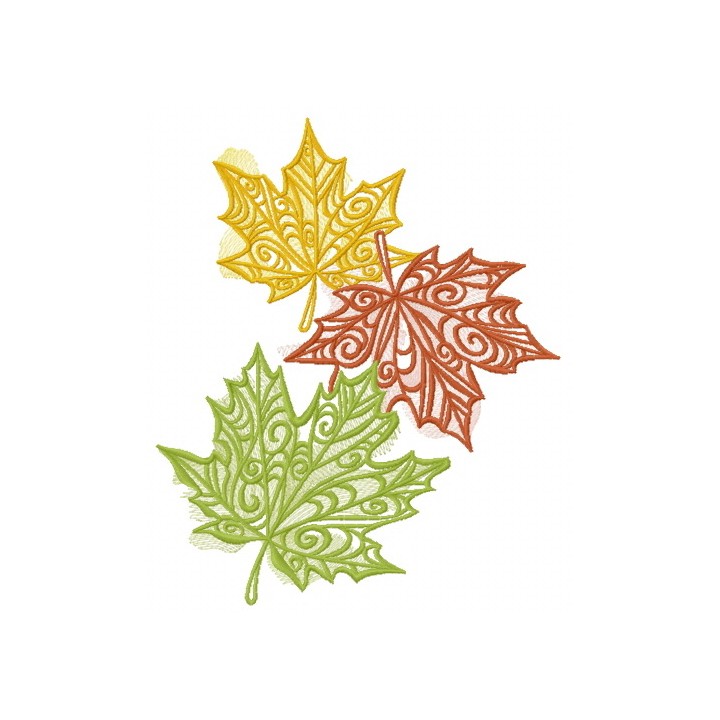 Maple leaves 5 embroidery design - Embroidery Design