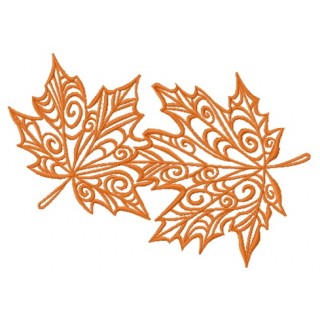 Maple leaves 4 embroidery design - Embroidery Design