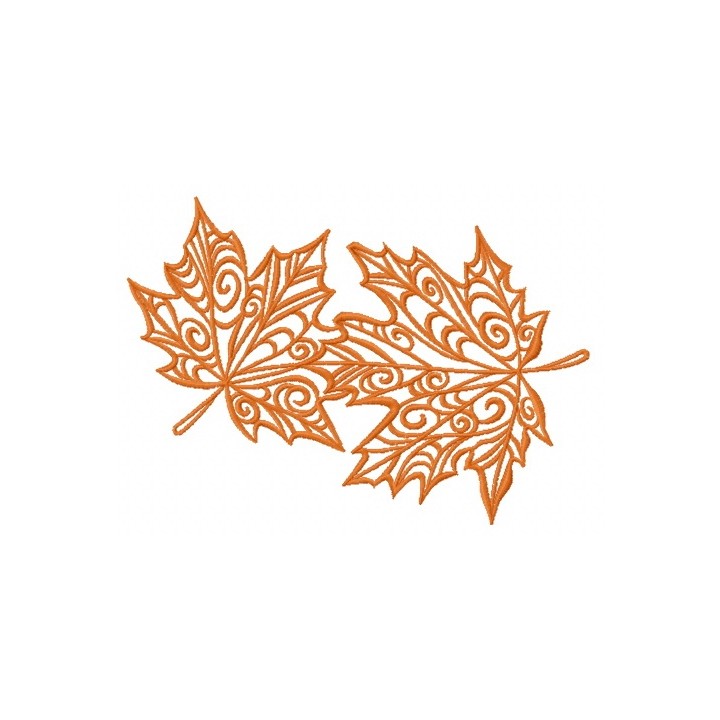 Maple leaves 4 embroidery design - Embroidery Design