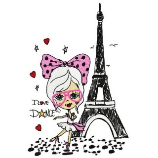 I love dance embroidery design - Embroidery Design