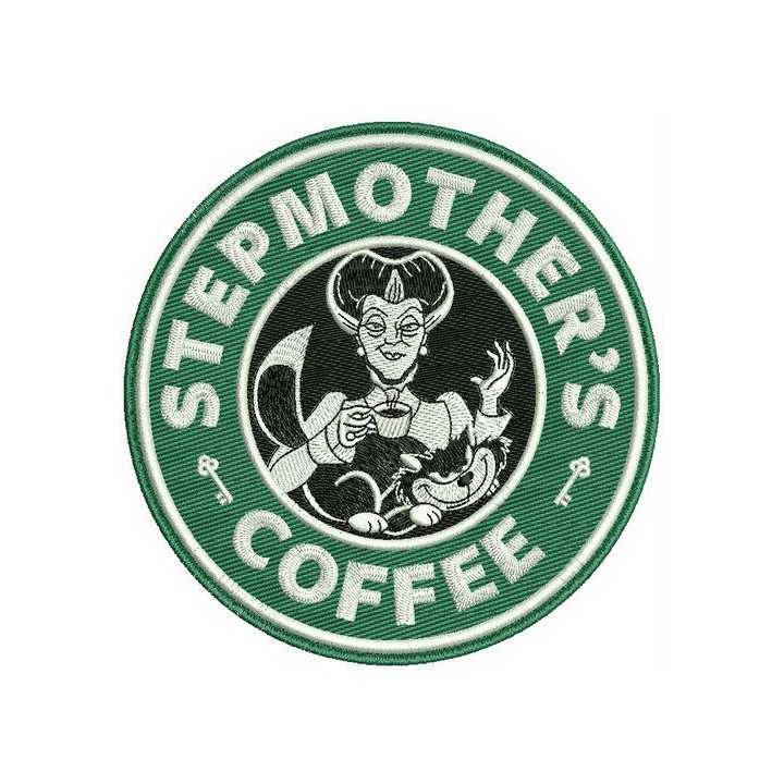 Stepmother's coffee embroidery design - Embroidery Design