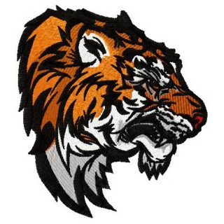 Wild tiger embroidery design - Embroidery Design