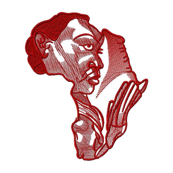 Africa woman art 2 embroidery design - Embroidery Design