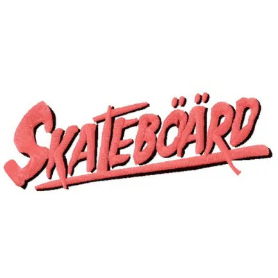 Skateboards Supply Co. 4 embroidery design featuring a vibrant skateboard motif for crafting projects.