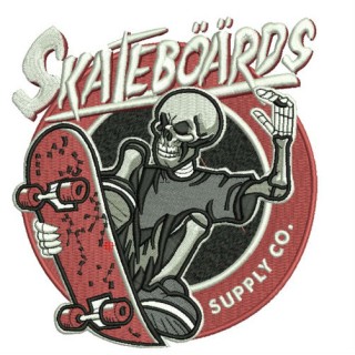 Skateboards Supply Co. 2 embroidery design - Embroidery Design