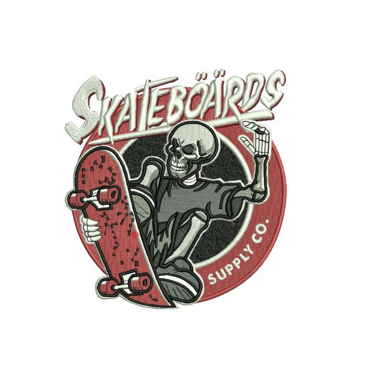 Skateboards Supply Co. 2 embroidery design - Embroidery Design
