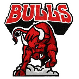 Bulls 2 embroidery design - Embroidery Design