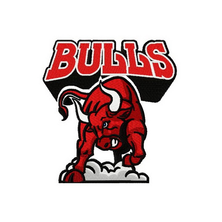 Bulls 2 embroidery design - Embroidery Design