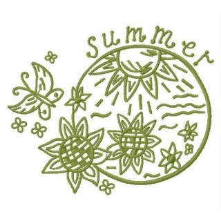 Summer 5 embroidery design - Embroidery Design