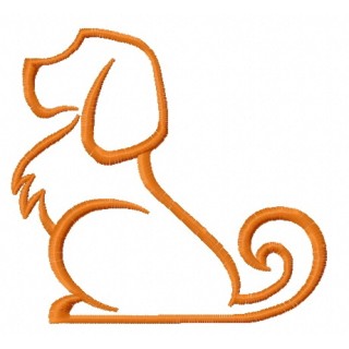 Faithful dog 5 embroidery design - Embroidery Design