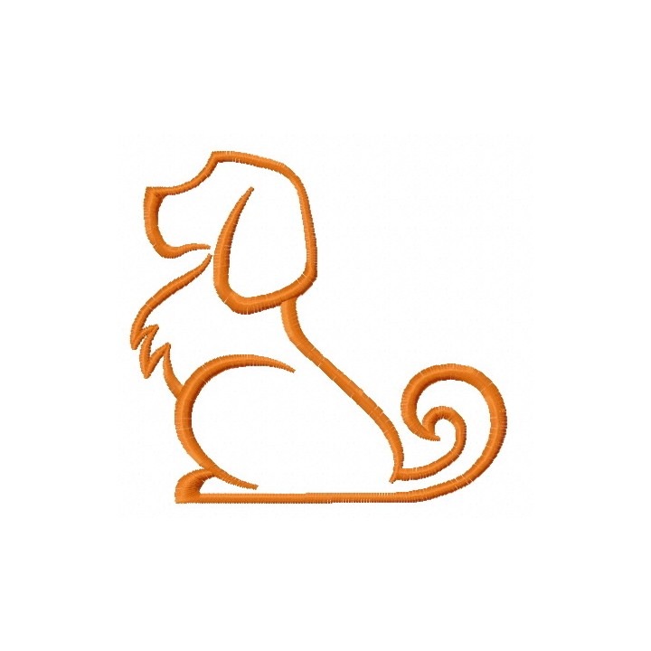 Faithful dog 5 embroidery design - Embroidery Design