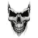 Disgusting skull 2 embroidery design featuring a unique skull and bones pattern for creative projects.