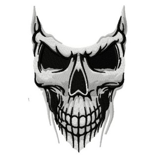 Disgusting skull 2 embroidery design - Embroidery Design